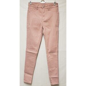 Womens LING Collection Blush Pink Super Stretchy Skinny Sz L NWOT